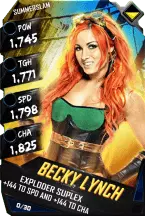 SuperCard BeckyLynch R10 SummerSlam