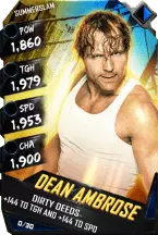 SuperCard DeanAmbrose R10 SummerSlam