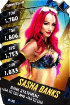 SuperCard SashaBanks R10 SummerSlam