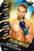 SuperCard TylerBreeze R10 SummerSlam