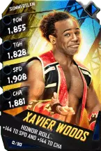 SuperCard XavierWoods R10 SummerSlam