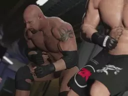 WWE2K17 Trailer Backstage Goldberg Lesnar 1