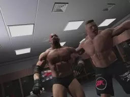 WWE2K17 Trailer Backstage Goldberg Lesnar 2