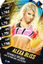 Super card  alexa bliss  r10  summer slam 8509 216