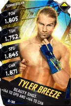 Super card  tyler breeze  r10  summer slam 8551 216