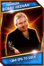 SuperCard Support Manager BobbyHeenan R10 SummerSlam