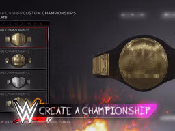 WWE2K17 CreateAChampionship
