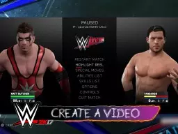 WWE2K17 HighlightReel Pause