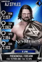 SuperCard AJStyles R10 SummerSlam MITB