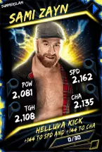 SuperCard SamiZayn R10 SummerSlam Fusion