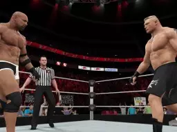 WWE2K17 Goldberg Lesnar Staredown