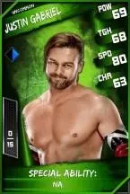 Super card  justin gabriel 02  uncommon 8833 216