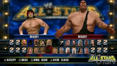 AllStars PSP SelectScreen