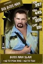 SuperCard BigBossMan 07 Legendary Throwback