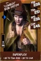 Super card  bob orton 06  epic  throwback 9109 216