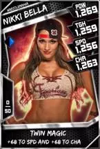 SuperCard NikkiBella 09 WrestleMania