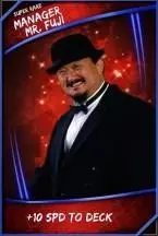 Super card  support  manager  mr fuji 04  super rare 9424 216