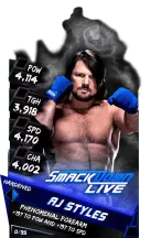 SuperCard AJStyles S3 11 Hardened SmackDown