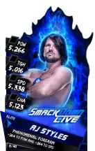 SuperCard AJStyles S3 12 Elite SmackDown