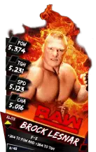 SuperCard BrockLesnar S3 12 Elite Raw