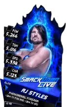 Super card  aj styles  s3 12  elite  smack down 9592 216