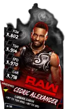 Super card  cedric alexander  s3 11  hardened  raw 9527 216