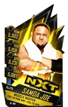 Super card  samoa joe  s3 12  elite  nx t 9625 216