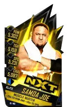 Super card  samoa joe  s3 12  elite  nx t 9625 216