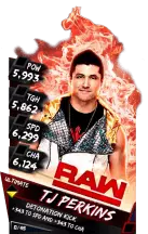 Super card  tj perkins  s3 13  ultimate  raw 9660 216