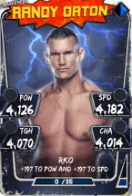 SuperCard RandyOrton S3 11 Hardened Throwback