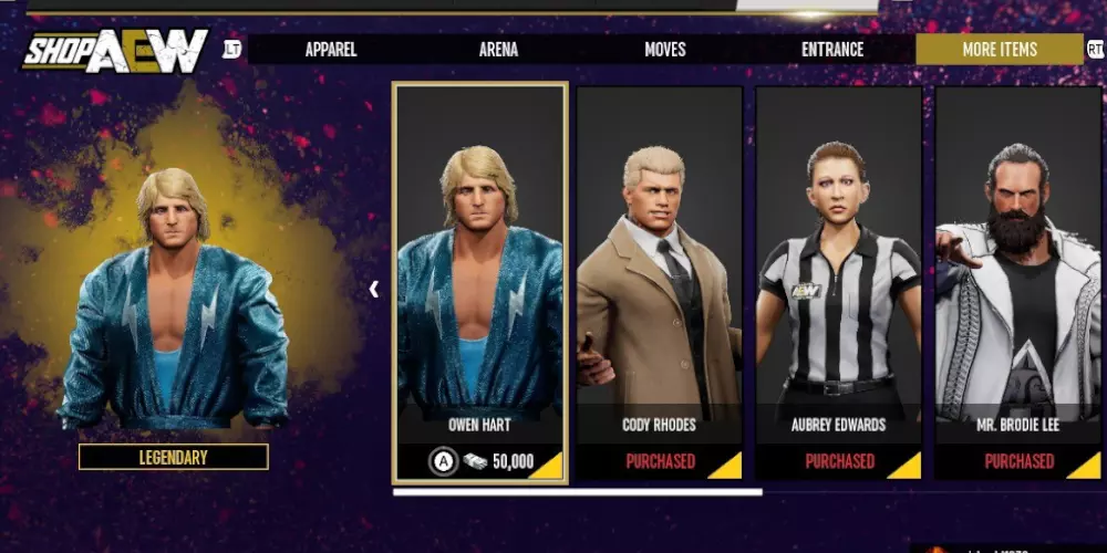 unlocking owen hart in aew fight forever