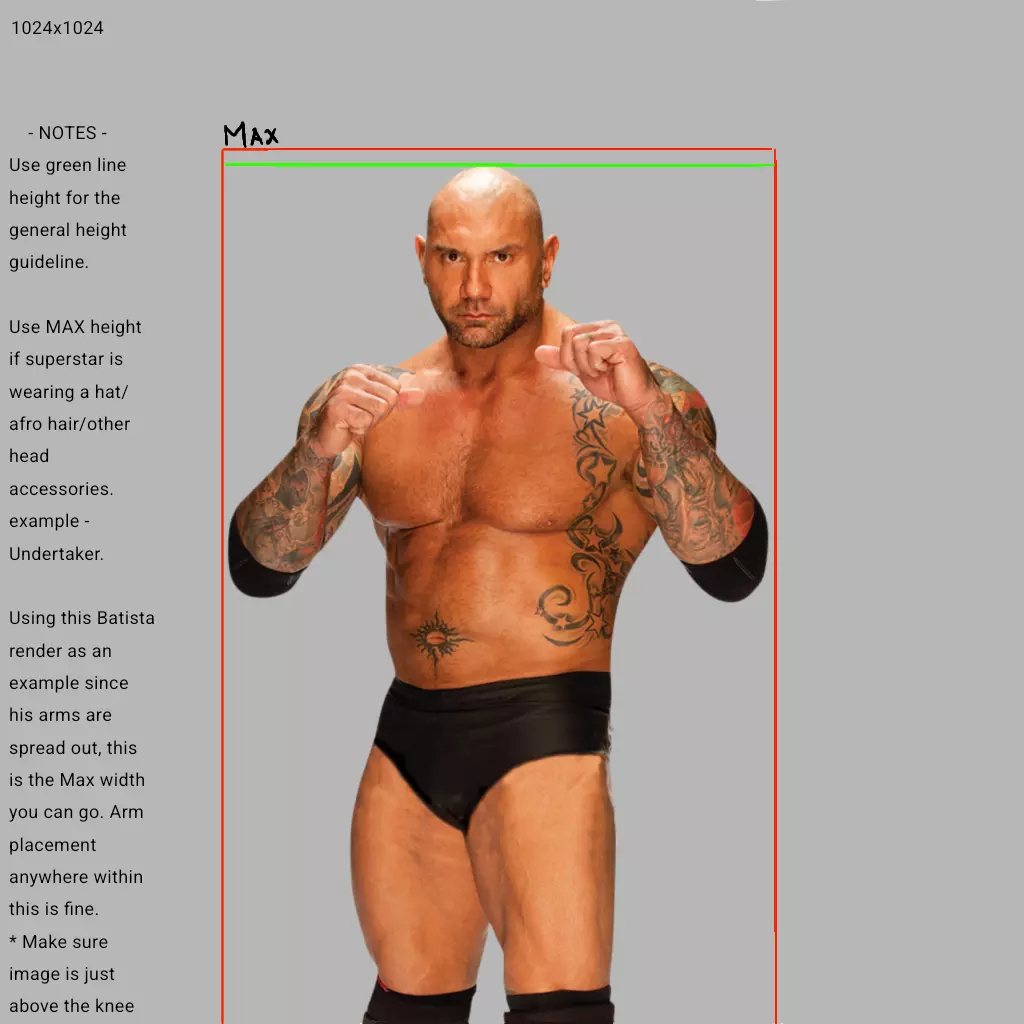 WWE 2K22 Custom Renders Guide, Sizing, and Important Notes