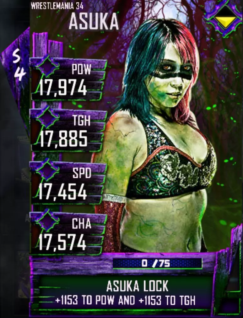 WWESuperCard Halloween Asuka