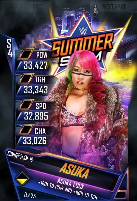 WWESuperCard SummerSlam18 Asuka