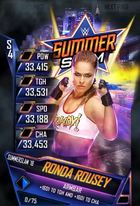 WWESuperCard SummerSlam18 RondaRousey