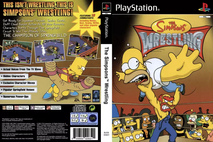 The Simpsons Wrestling - Wrestling Games Database