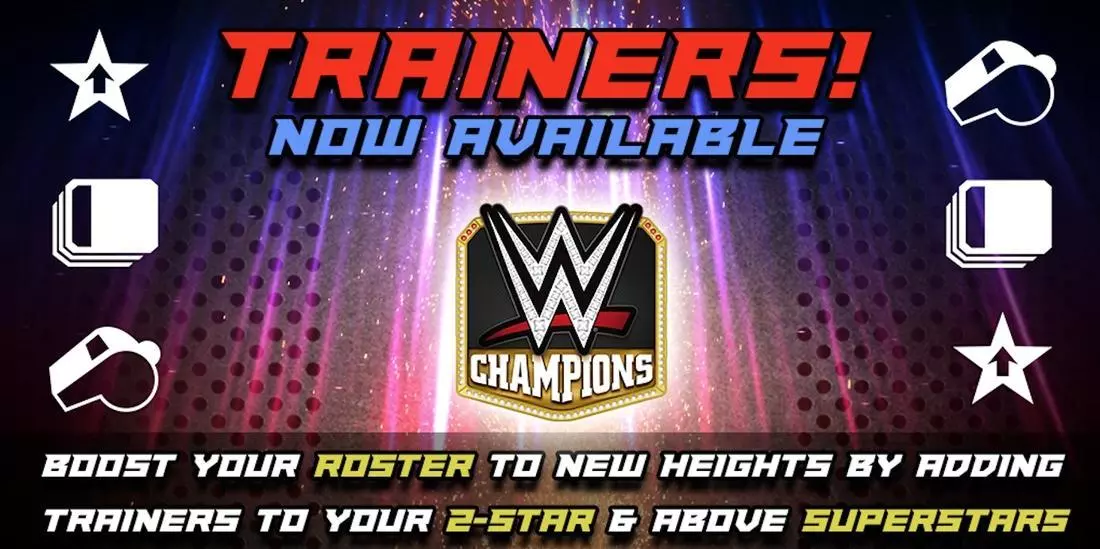 WWE Champions mobile game introduces new Trainers Feature!