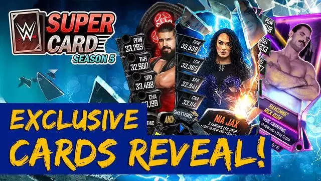 WWE SuperCard Season 5 Exclusive Cards Reveal!