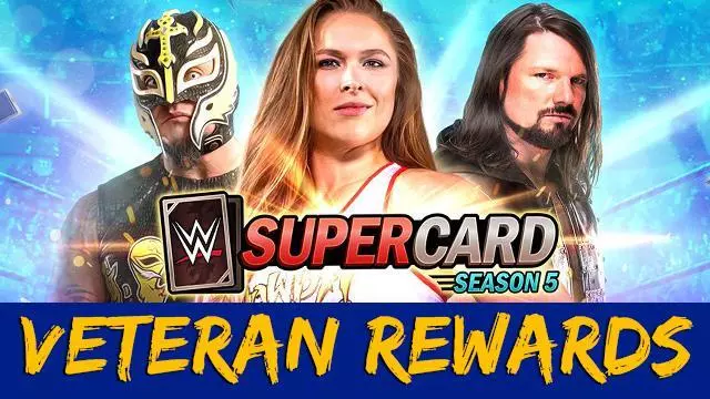 WWE SuperCard: Veteran Rewards coming with Season 5! All Details!