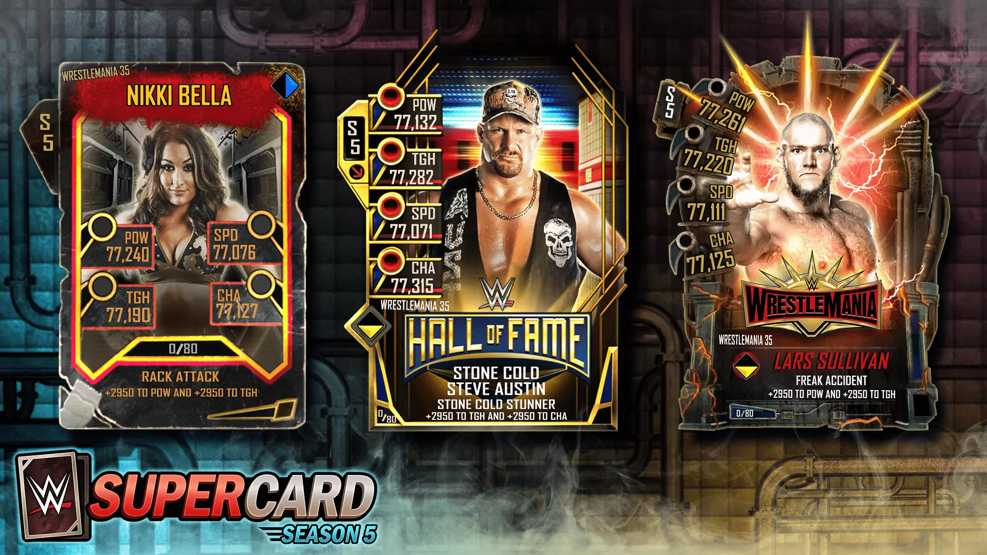 WWE SuperCard: WrestleMania 35 Tier expanded with Throwback, Fusion, and HOF Cards!