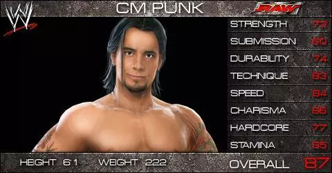 CM Punk - WWE SmackDown vs. Raw 2009 Roster CM Punk - WWE SmackDown vs. Raw 2009 Roster