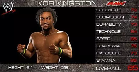 Kofi Kingston - WWE SmackDown vs. Raw 2009 Roster Kofi Kingston - WWE SmackDown vs. Raw 2009 Roster
