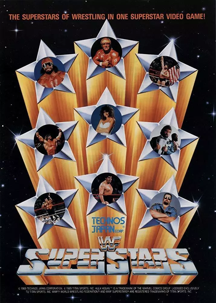 wwf superstars 1989 arcade poster