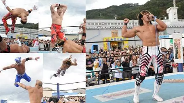NJPW New Japan Pro-Wrestling in Miyako Fish Market - NJPW PPV Results