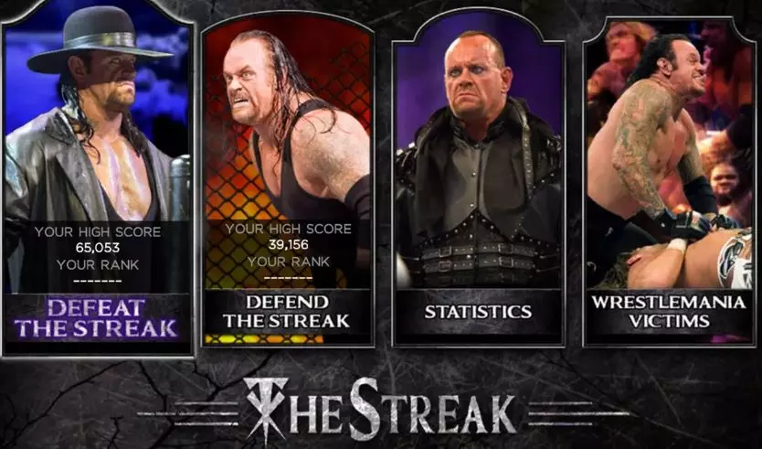 defeat the streak menu