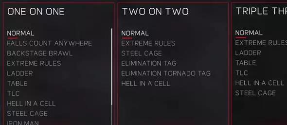 WWE 2K17 Match Types - Full List (PS4 & Xbox One) - WWE 2K17 Guides WWE 2K17 Match Types - Full List (PS4 & Xbox One) - WWE 2K17 Guides