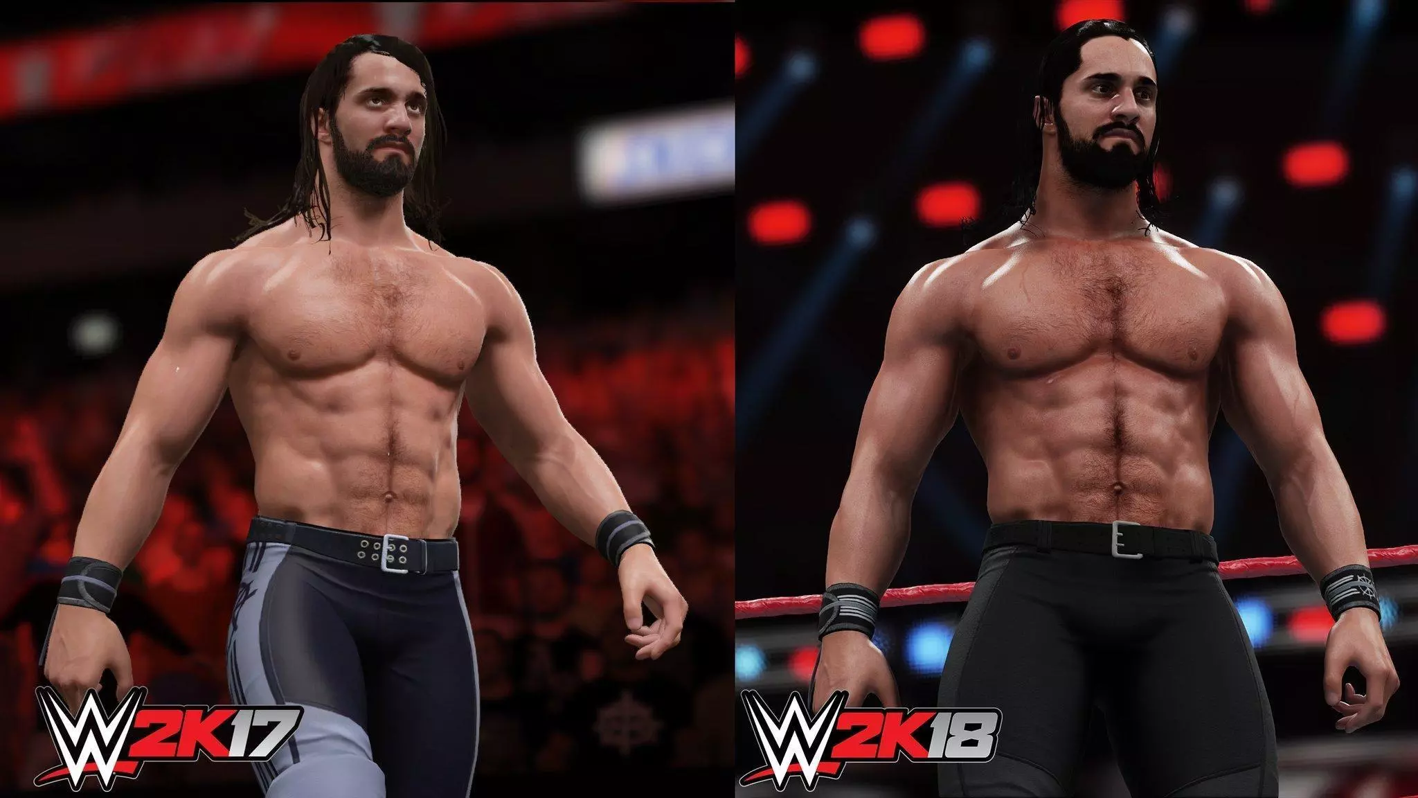 WWE 2K22 vs WWE 2K19 Mods - Graphics comparison 