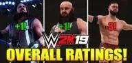 Ww e 2 k19  superstar  overall  ratings  comparison