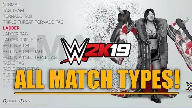 WWE 2K19 All Match Types! - Full List and NEW Matches