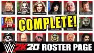 Complete WWE 2K20 Roster Unveiled, including Alt. Versions of Superstars & Managers